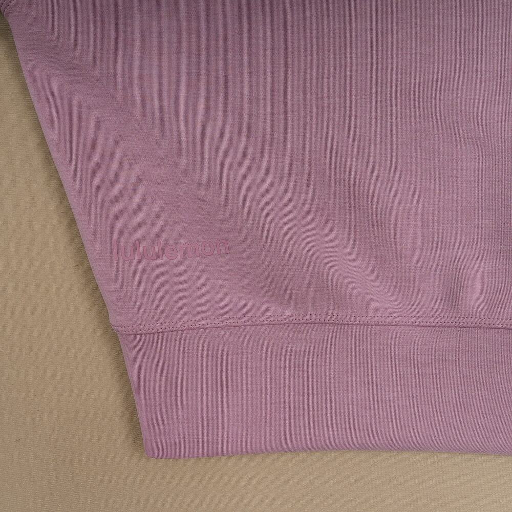 Lululemon Perfectly Oversized Cropped Crew Softstreme Purple Lavender Size 4 - Picture 5 of 8